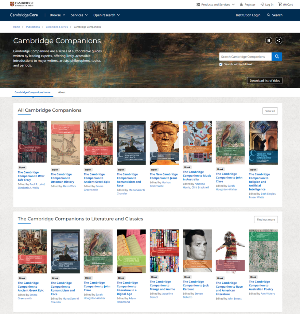 Cambridge Companions