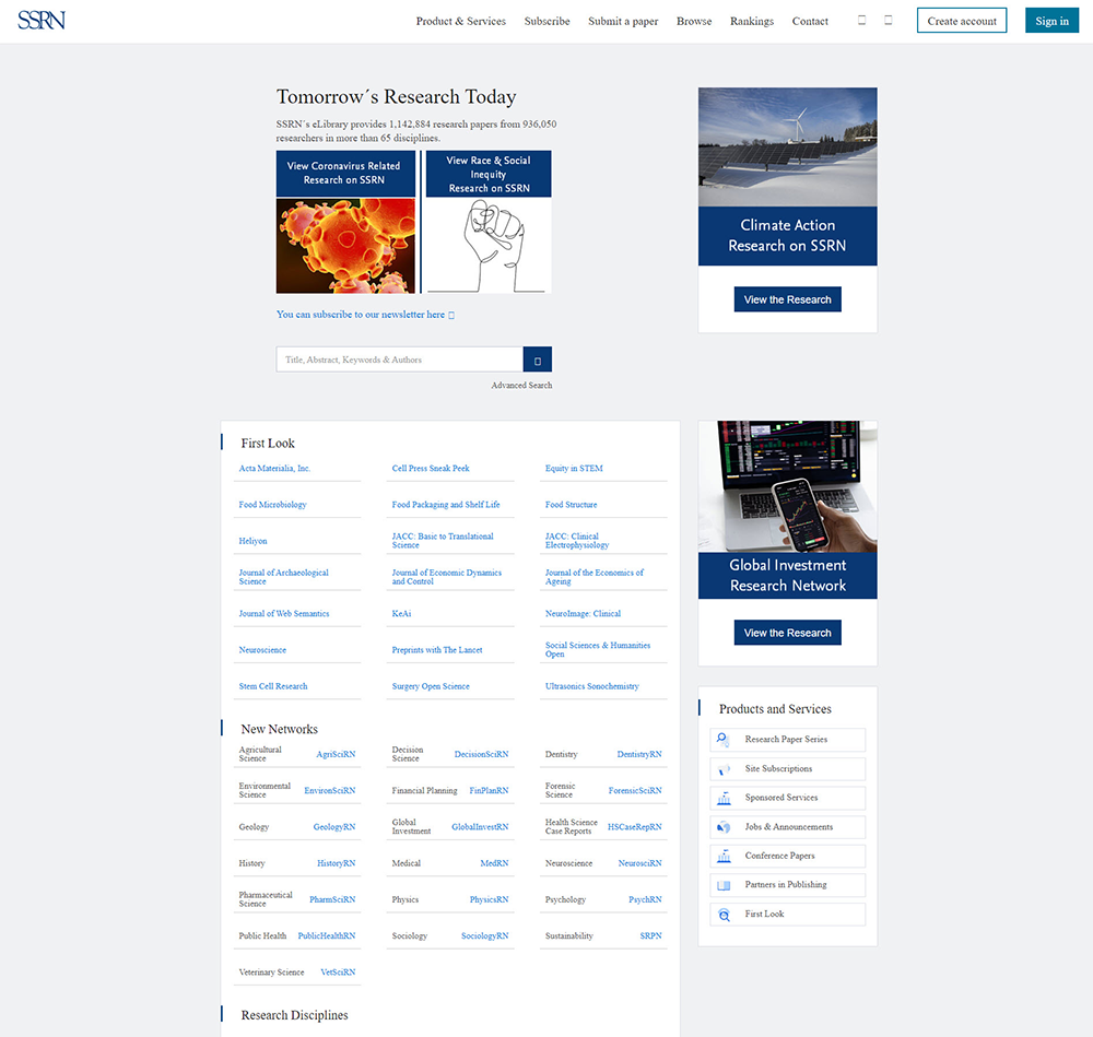Social Science Research Network