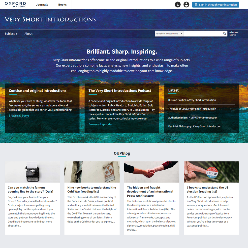 Very Short Introductions