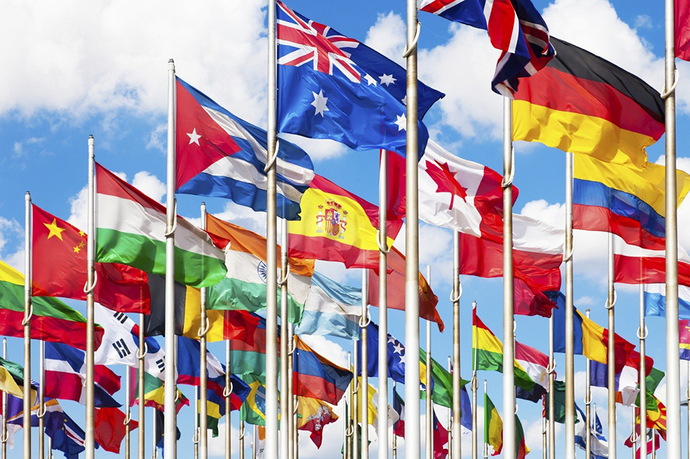 Comparative Politics: International flags