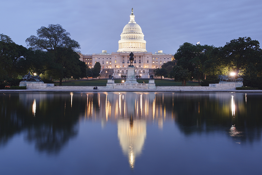 U.S. Capitol At Night