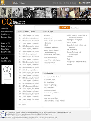 Congressional Quarterly Almanac