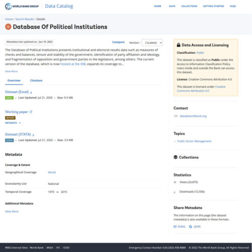 Database of Political Institutions