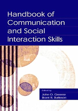 Handbook of Communication and Social Interaction Skills