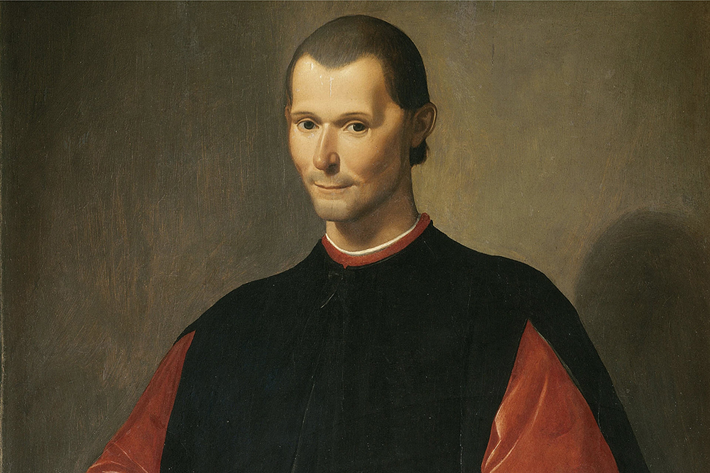 Political Theory: Painting of Niccolò Machiavelli, Florentine diplomat, author, philosopher, and historian called the father of modern political theory and political science.