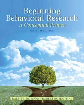 Beginning behavioral research a conceptual primer