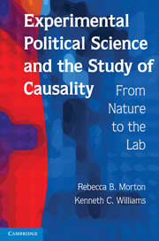 Experimental political science and the study of causality