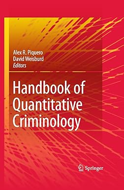 Handbook of quantitative criminology
