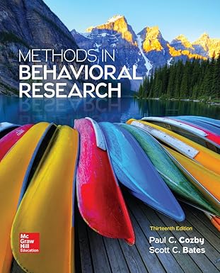 Methods in behavioral research