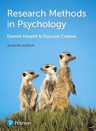 Research methods in psychology