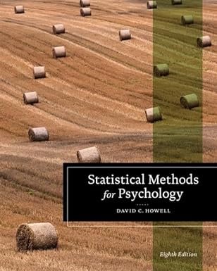 Statistical methods for psychology