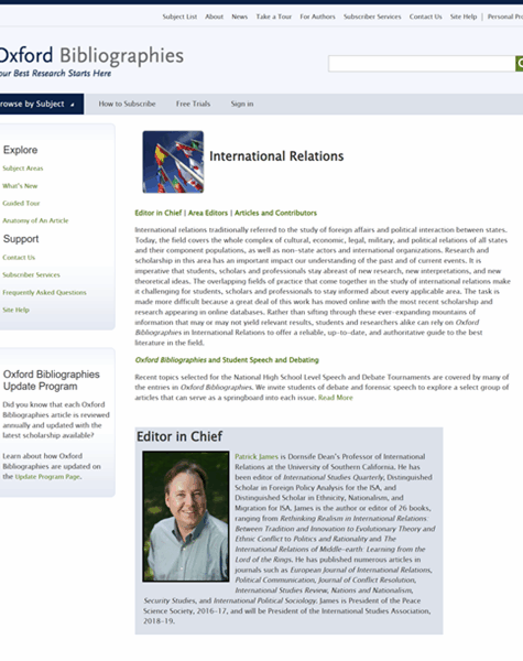 International relations bibliographies