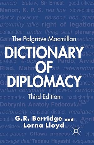Palgrave macmillan dictionary of diplomacy