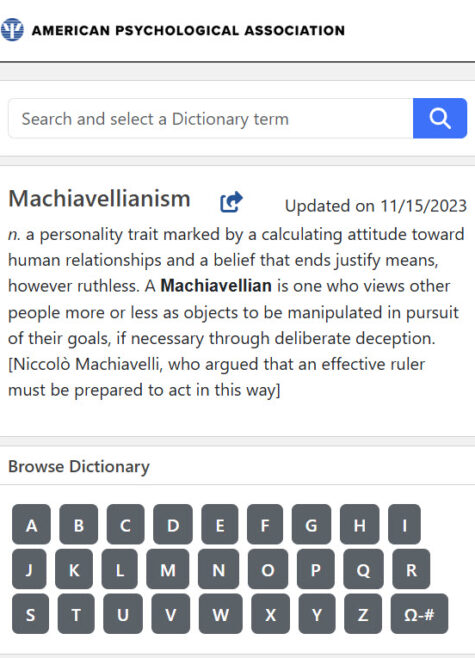 APA Dictionary of Psychology (Online)