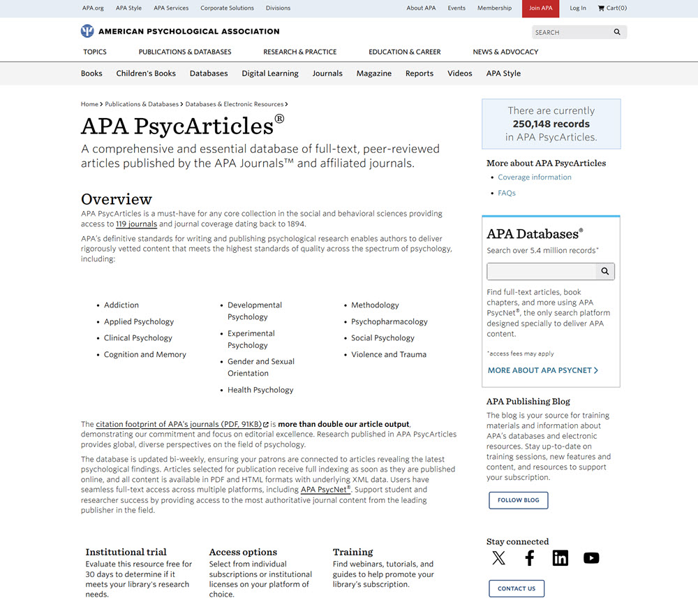 APA PsycArticles