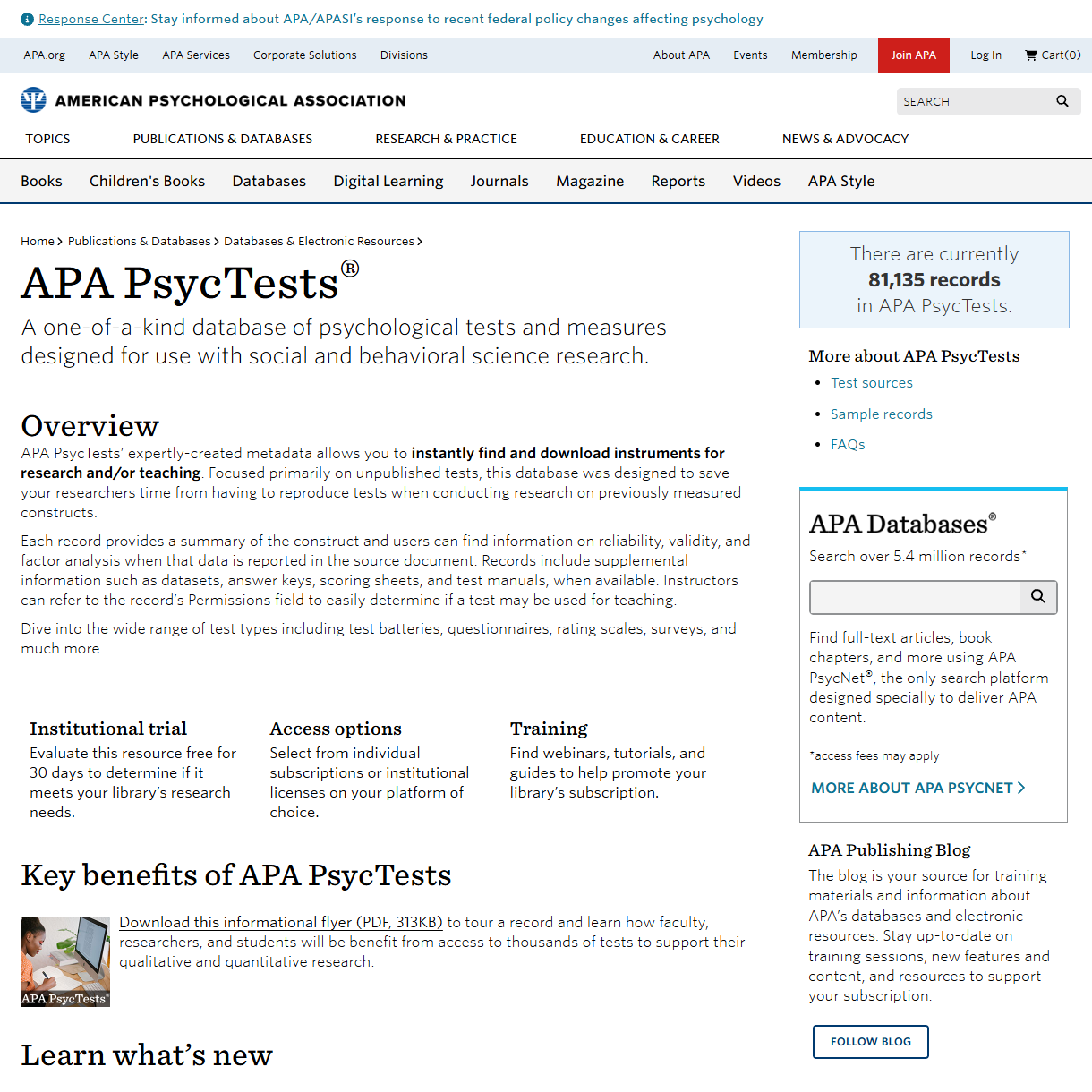 APA PsycTests