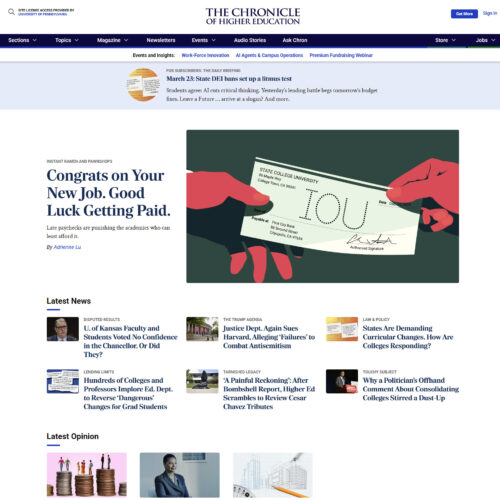 Chronicle of Higher Education