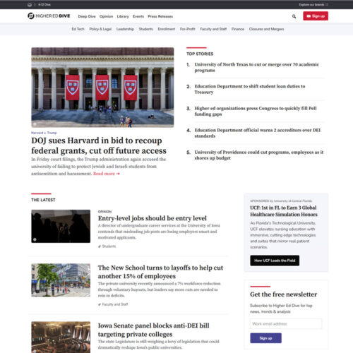 Higher Ed Dive