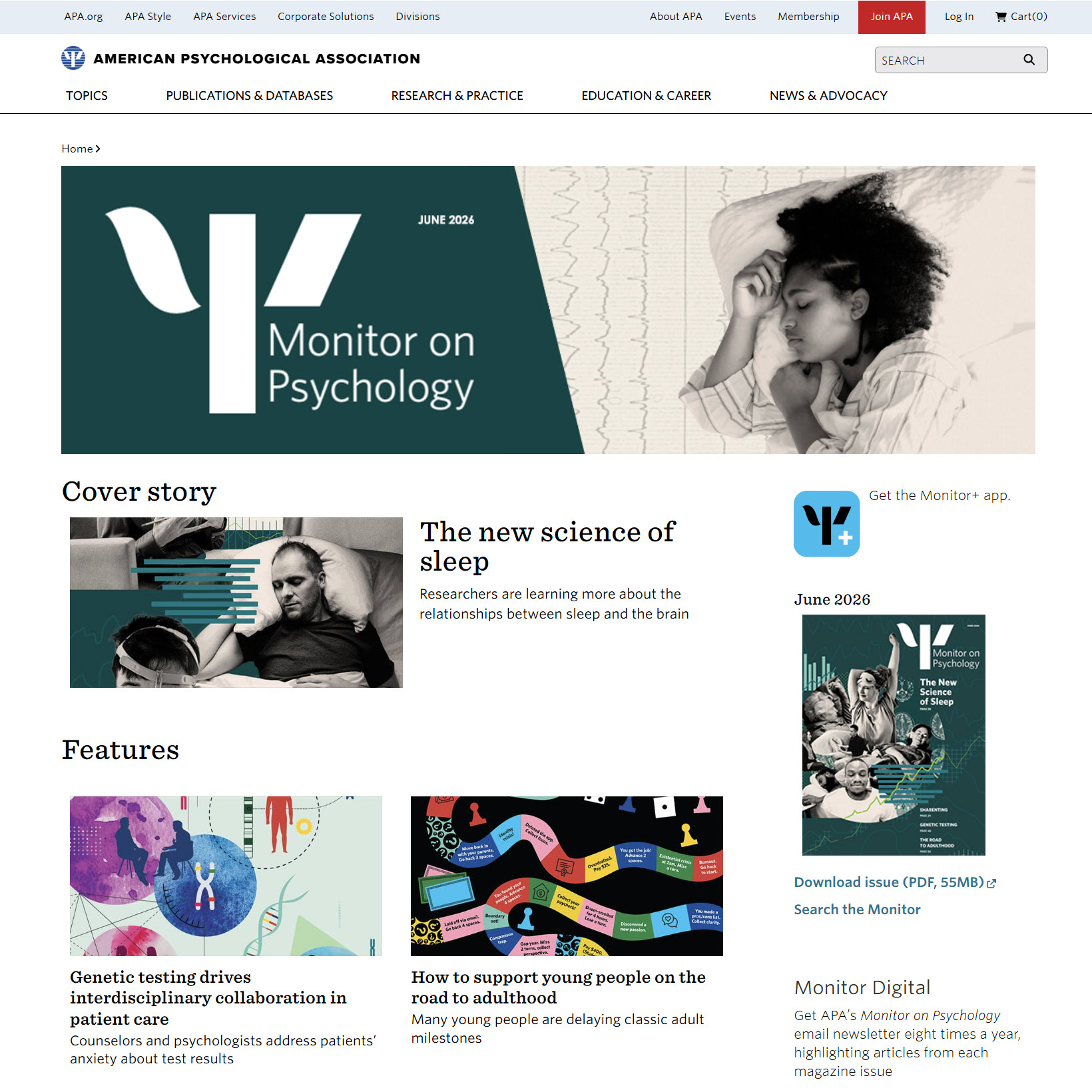 APA Monitor on Psychology