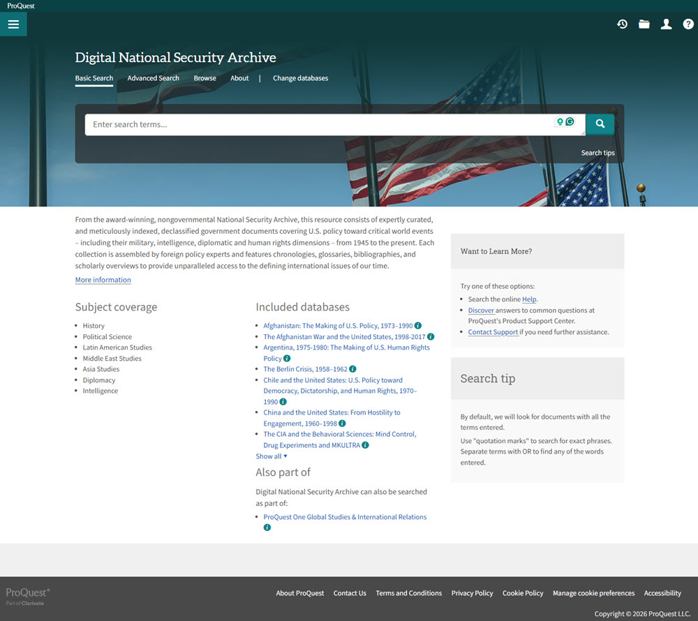 Digital National Security Archive